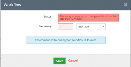 How to allow vtiger workflow more often
