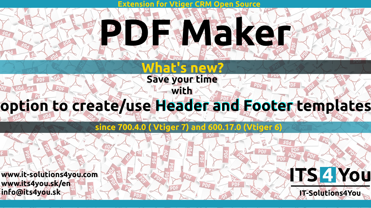 Header and Footer template